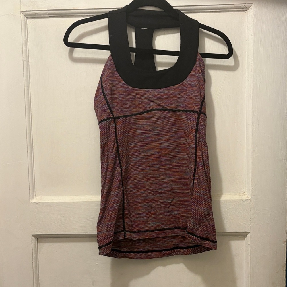 lululemon athletica Purple and Black Tank Top